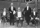 Kingscliffe Hotel, waiters, 1911 [Lyn Offord]